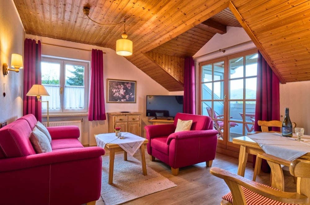 Wohnzimmer der Ferienwohnung Christian im Haus Irene