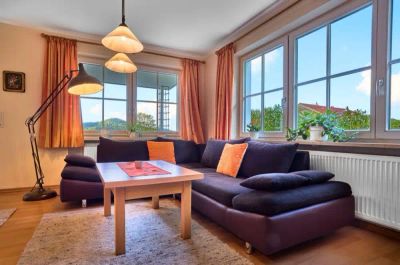 Sitzgruppe in der Ferienwohnung Zilly