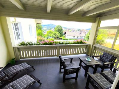 Panoramablick vom Balkon der Ferienwohnung Andreas